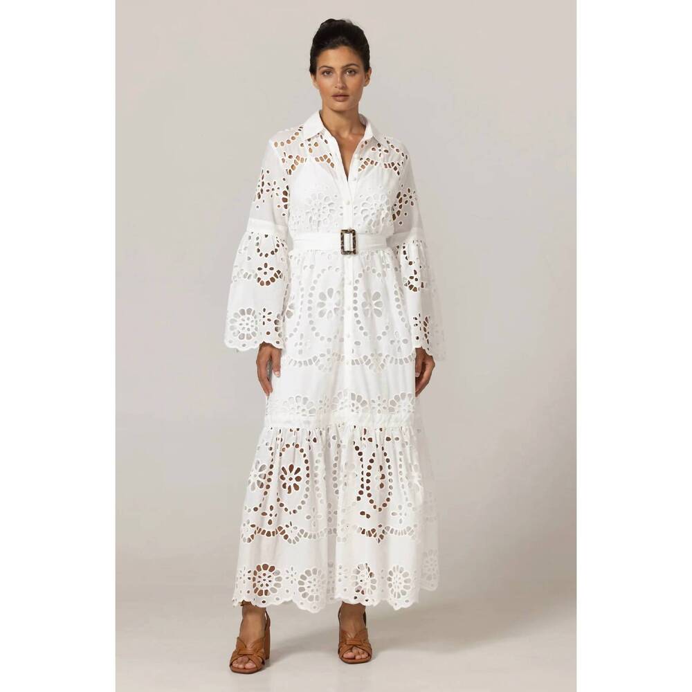 NEW MISS JUNE PARIS ruby maxi dress in white